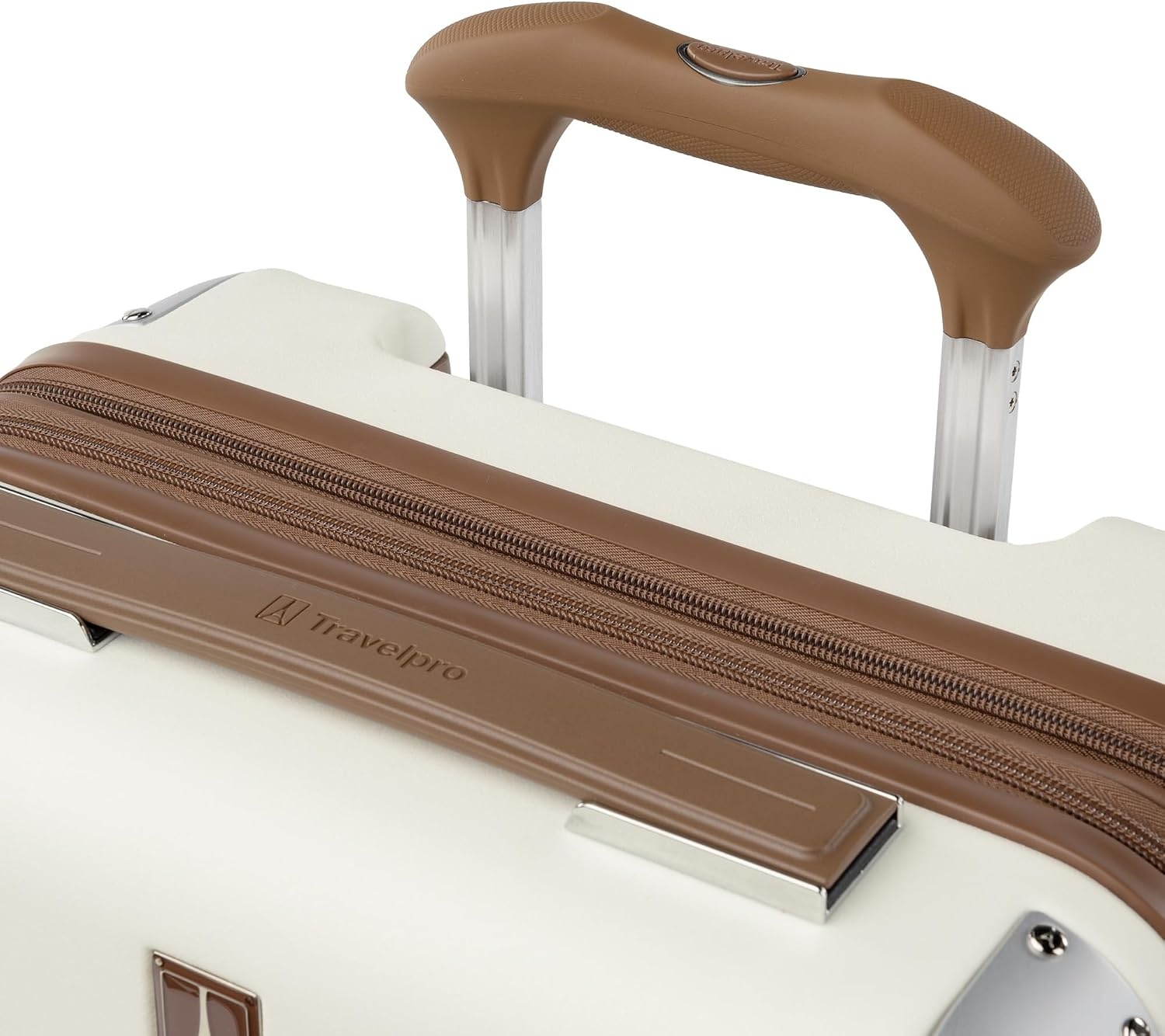 image:imageTravelpro Platinum Elite Hardside Checked Luggage Dark Sky 25Inch Expandable Polycarbonate Shell With 8 Spinner Wheels TSA Lock amp Designed for Men amp Women Men amp WomenCream White
