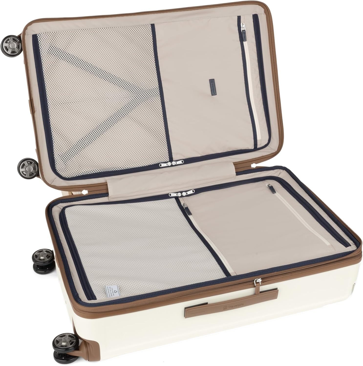 image:imageTravelpro Platinum Elite Hardside Checked Luggage Dark Sky 25Inch Expandable Polycarbonate Shell With 8 Spinner Wheels TSA Lock amp Designed for Men amp Women Men amp WomenCream White