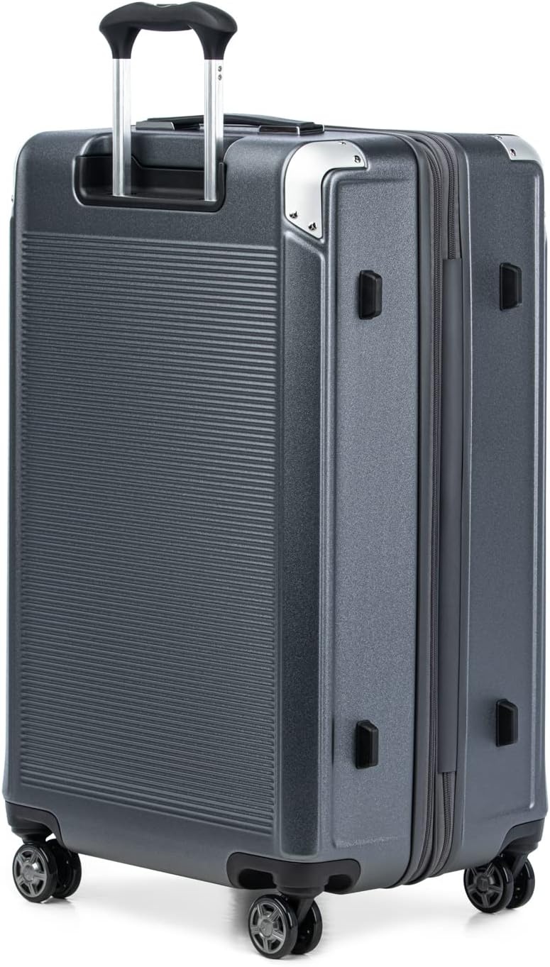 image:imageTravelpro Platinum Elite Hardside Checked Luggage Dark Sky 25Inch Expandable Polycarbonate Shell With 8 Spinner Wheels TSA Lock amp Designed for Men amp Women Men amp WomenVintage Grey