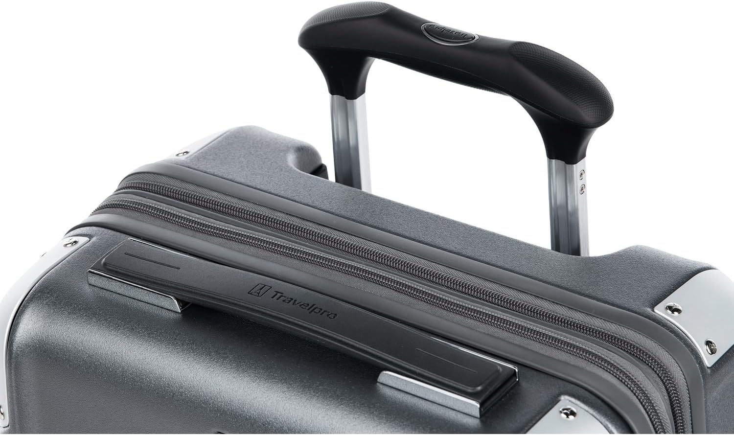 image:imageTravelpro Platinum Elite Hardside Checked Luggage Dark Sky 25Inch Expandable Polycarbonate Shell With 8 Spinner Wheels TSA Lock amp Designed for Men amp Women Men amp WomenVintage Grey
