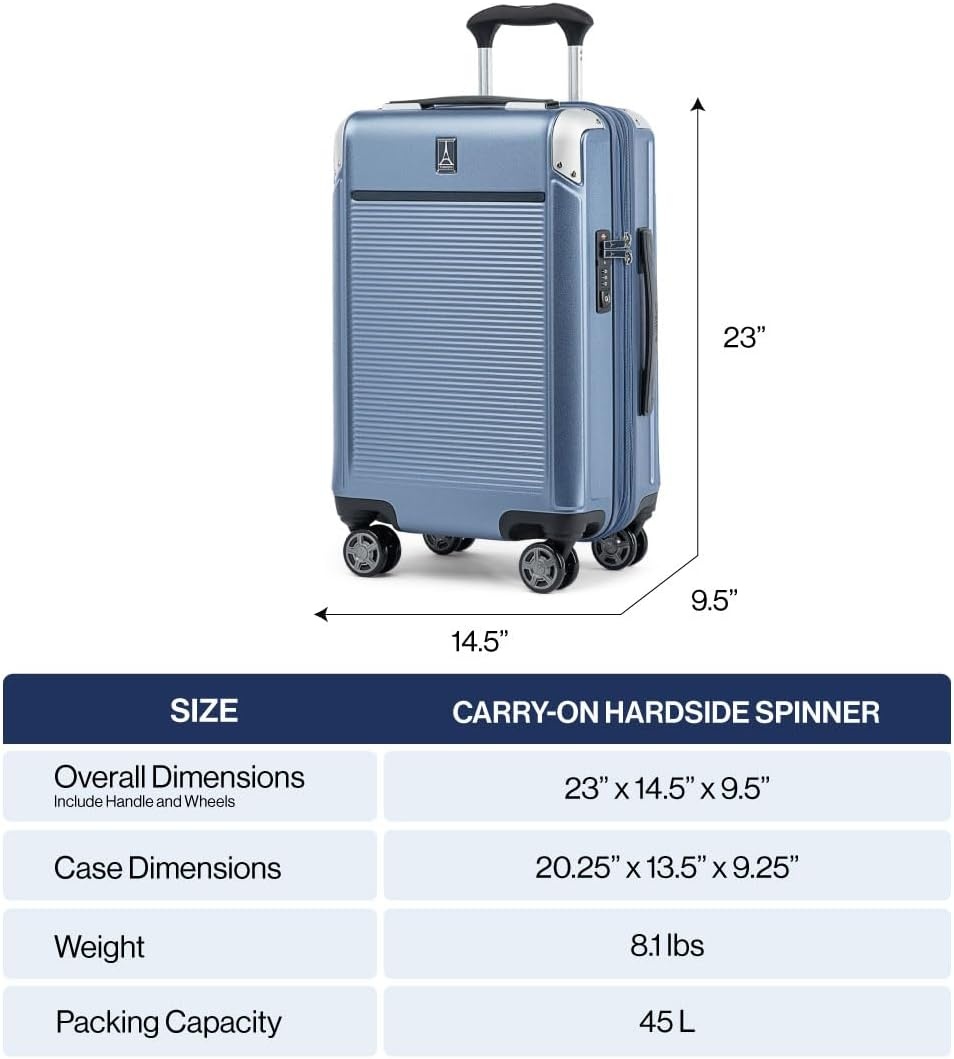 image:imageTravelpro Platinum Elite Hardside Checked Luggage Dark Sky 25Inch Expandable Polycarbonate Shell With 8 Spinner Wheels TSA Lock amp Designed for Men amp Women Men amp WomenMetallic Sand