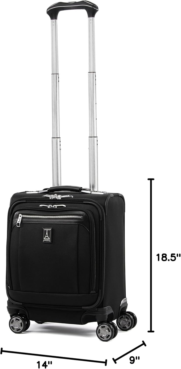 image:imageTravelpro Platinum Elite Underseat Spinner Tote Bag with USB PortShadow Black