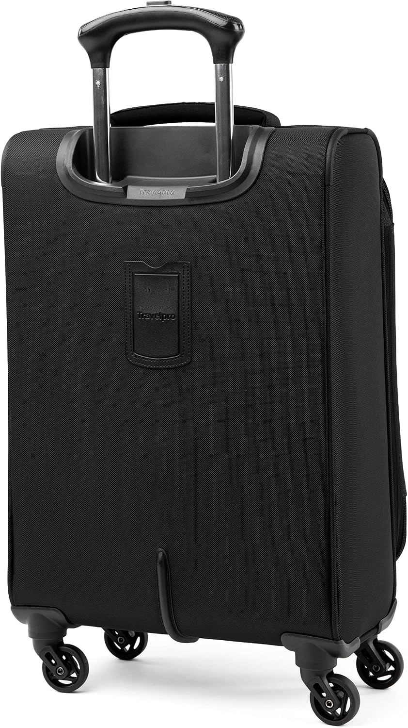 image:imageTravelpro Runway Softside 3Piece Luggage Set Black Expandable Suitcases With 4 Spinner Wheels amp Personal Item Size Underseat Soft Tote for Men amp Women TravelersBlack