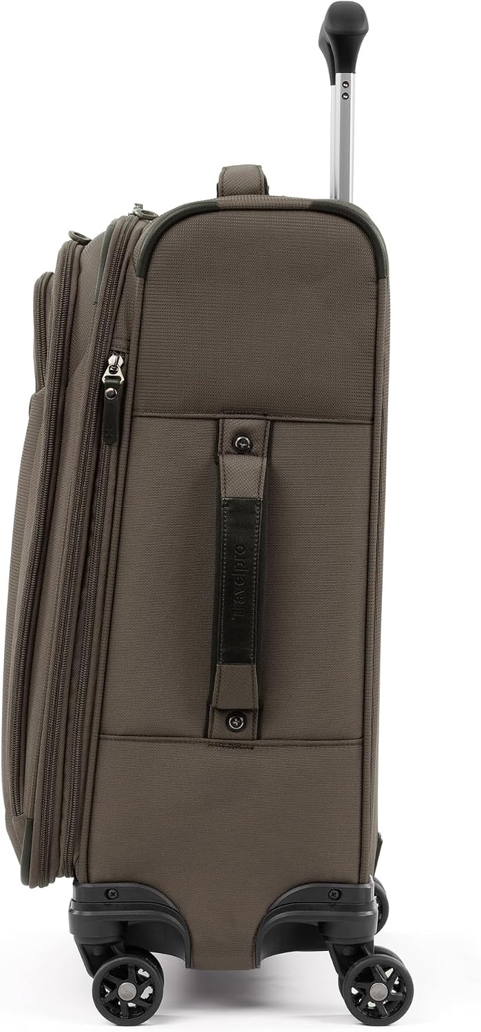 image:imageTravelpro Tourlite Softside 3Piece Set Expandable Luggage 4 Spinner Wheels Lightweight Suitcase 21 CarryOn 25 Checked Medium 29 Check Large BlackEspresso