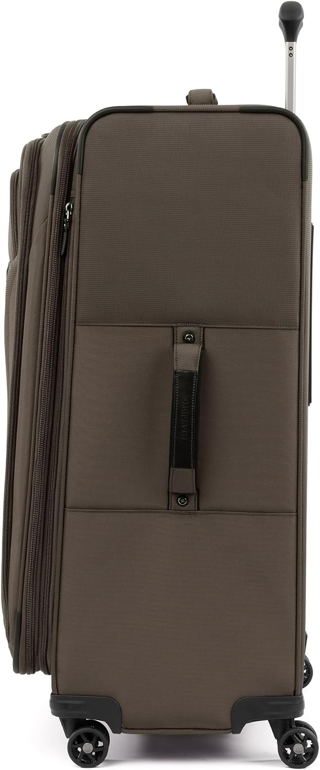 image:imageTravelpro Tourlite Softside 3Piece Set Expandable Luggage 4 Spinner Wheels Lightweight Suitcase 21 CarryOn 25 Checked Medium 29 Check Large BlackEspresso