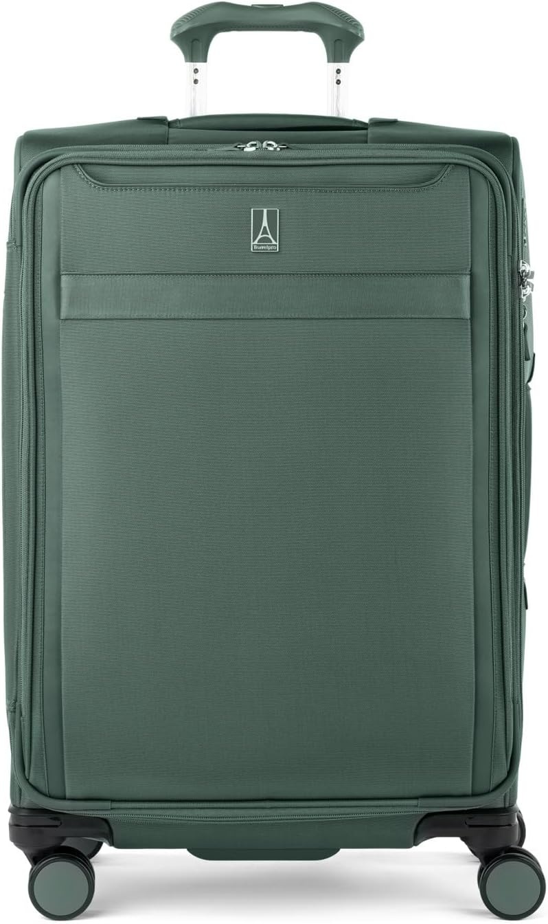 image:imageTravelpro VersaPack Softside Checked Luggage Suitcase Black 25Inch Lightweight amp Expandable With 8 Spinner Wheels amp BuiltIn TSA Lock for Men amp Women TravelersDesert Sage Green