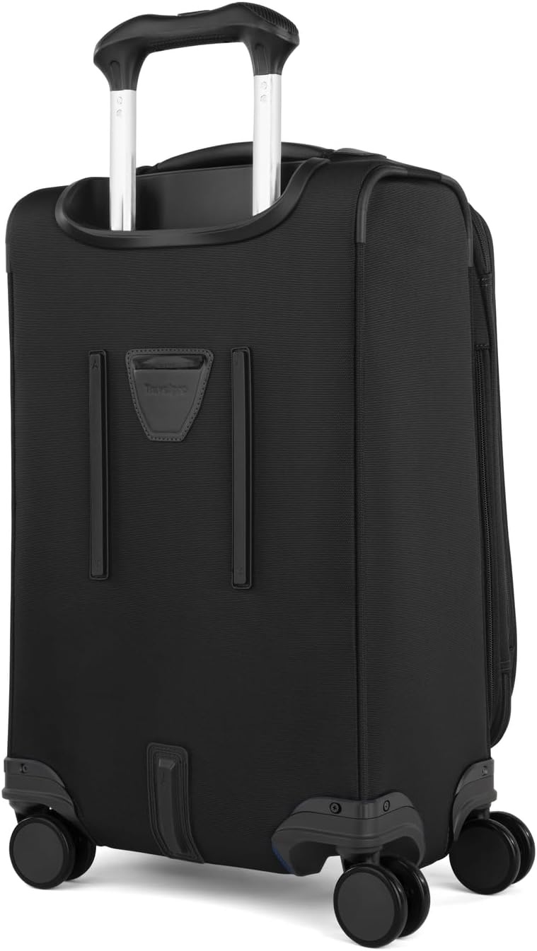 image:imageTravelpro VersaPack Softside Checked Luggage Suitcase Black 25Inch Lightweight amp Expandable With 8 Spinner Wheels amp BuiltIn TSA Lock for Men amp Women TravelersBlack