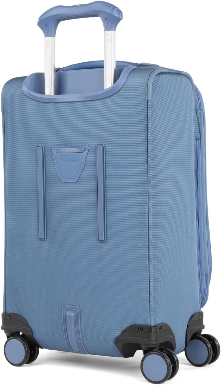image:imageTravelpro VersaPack Softside Checked Luggage Suitcase Black 25Inch Lightweight amp Expandable With 8 Spinner Wheels amp BuiltIn TSA Lock for Men amp Women TravelersElemental Blue