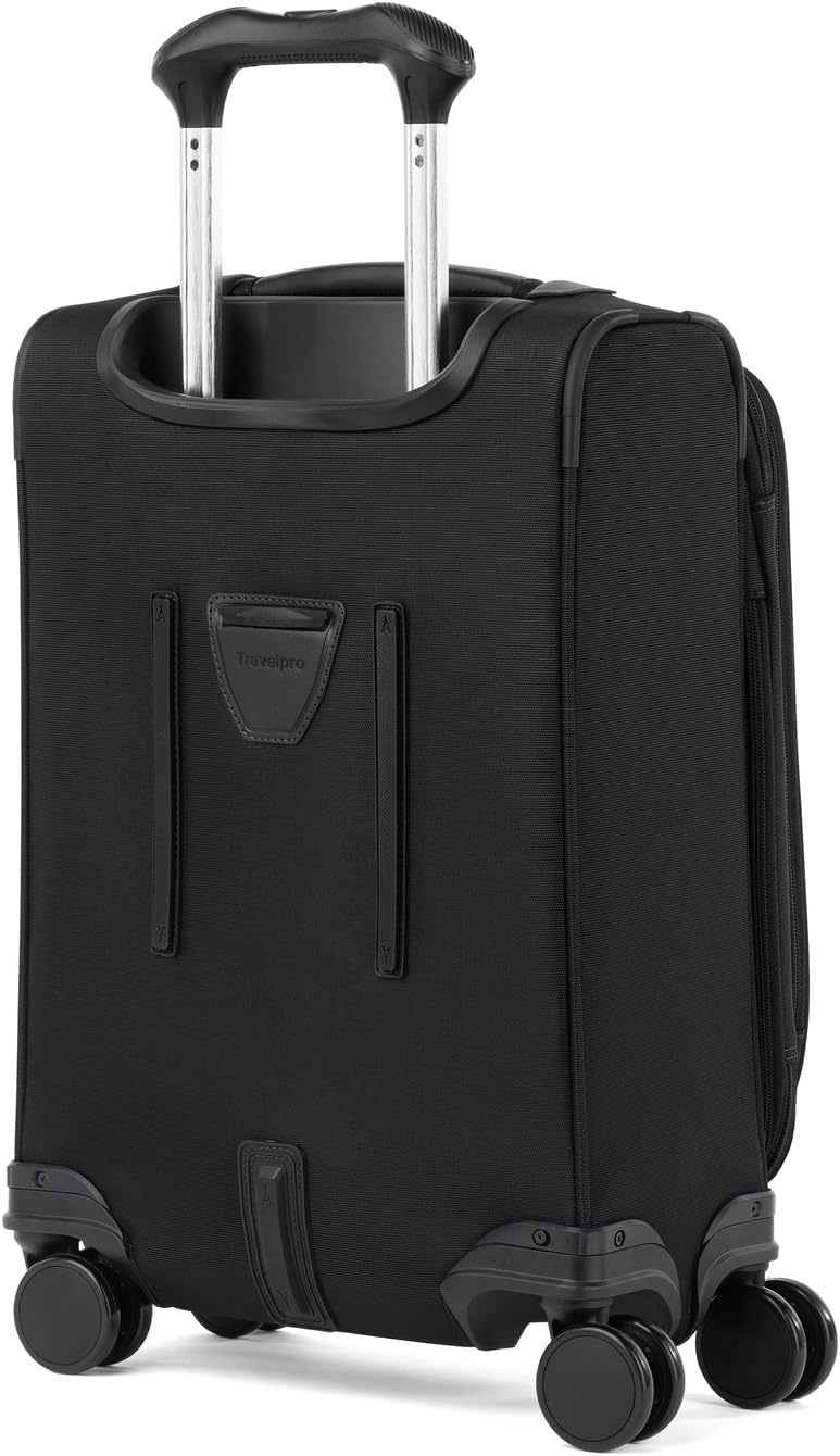 image:imageTravelpro VersaPack Softside Checked Luggage Suitcase Black 25Inch Lightweight amp Expandable With 8 Spinner Wheels amp BuiltIn TSA Lock for Men amp Women TravelersBlack