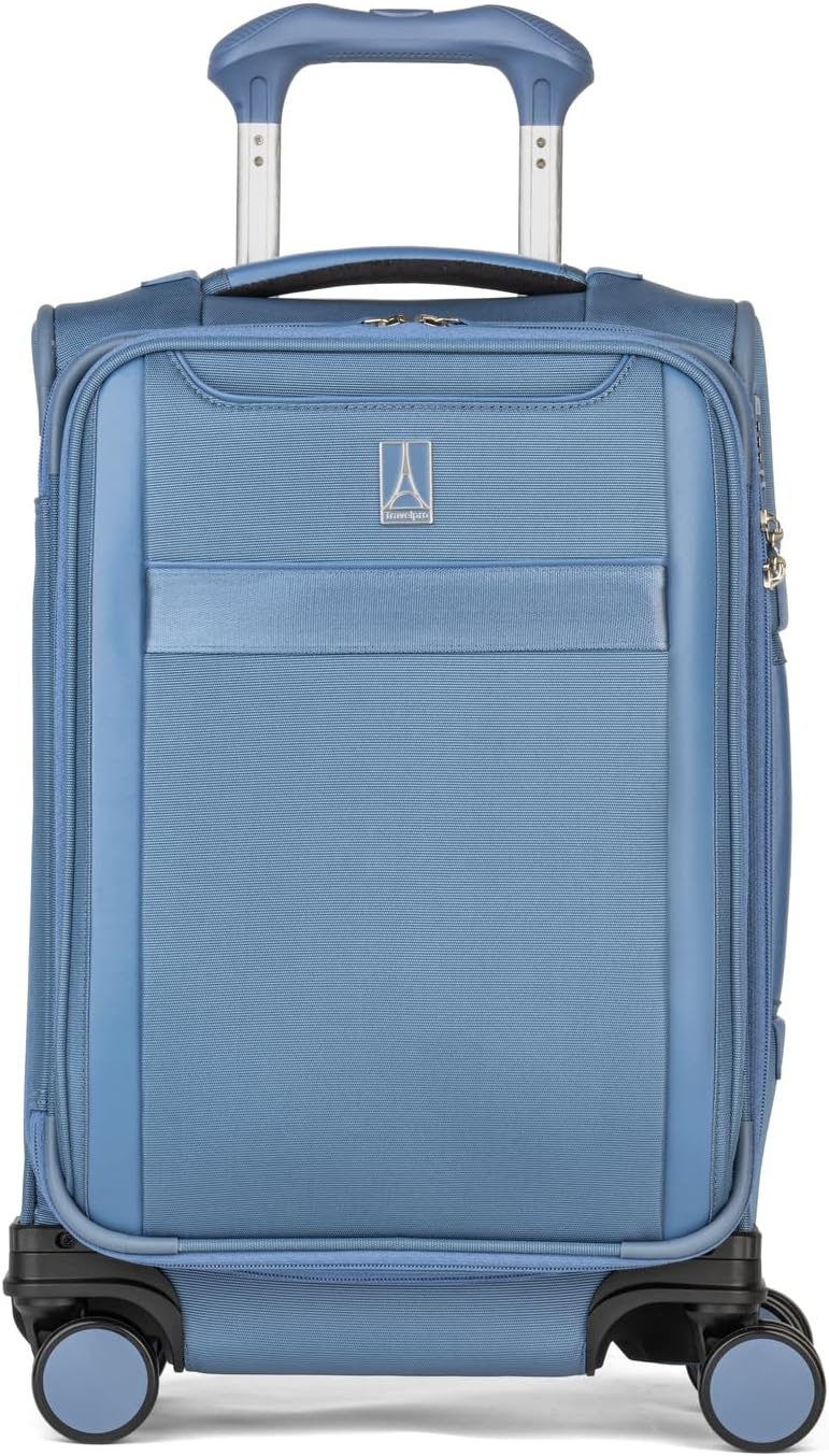 image:imageTravelpro VersaPack Softside Checked Luggage Suitcase Black 25Inch Lightweight amp Expandable With 8 Spinner Wheels amp BuiltIn TSA Lock for Men amp Women TravelersElemental Blue