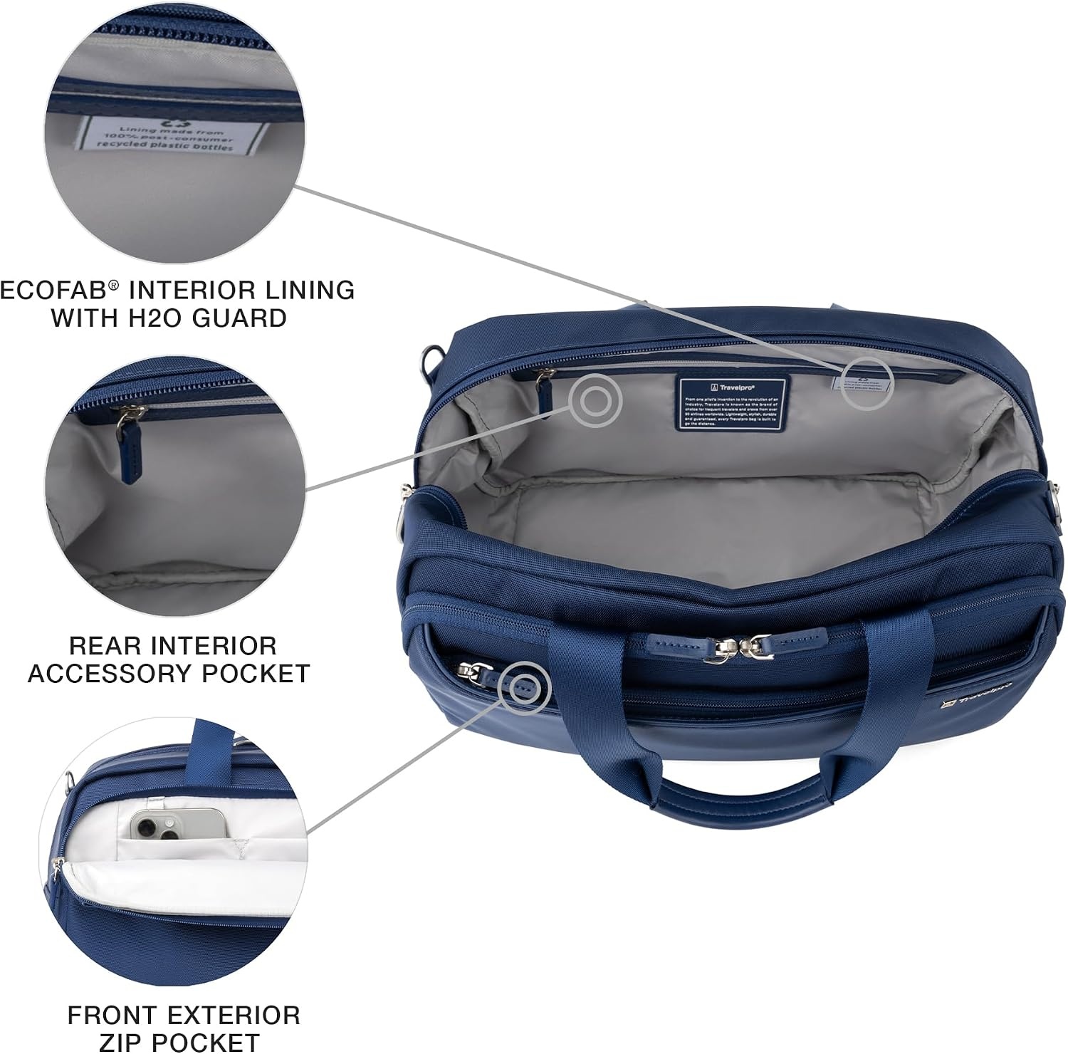 image:imageTravelpro Versapack Underseat Travel Tote Bag BlueEstate Blue