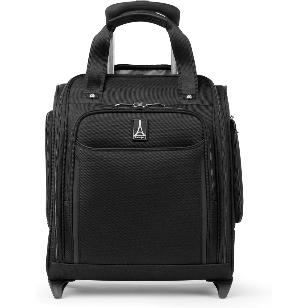 image:imageTravelpro Crew Classic Softside CarryOn Underseat Bag Blue 17Inch  Lightweight Rolling Design With 14Laptop amp Tablet Sleeve Personal Item Size Fits Under Airline SeatsBlack