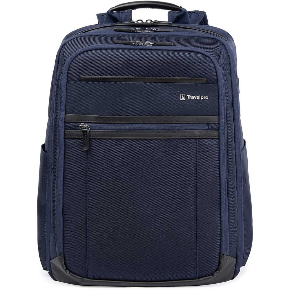 image:imageTravelpro Crew Executive Choice 3 Large Travel Laptop Backpack Blue Fits 156Inch Laptops amp Tablets USBA amp C Ports WaterResistant Nylon Men amp WomenPatriot Blue