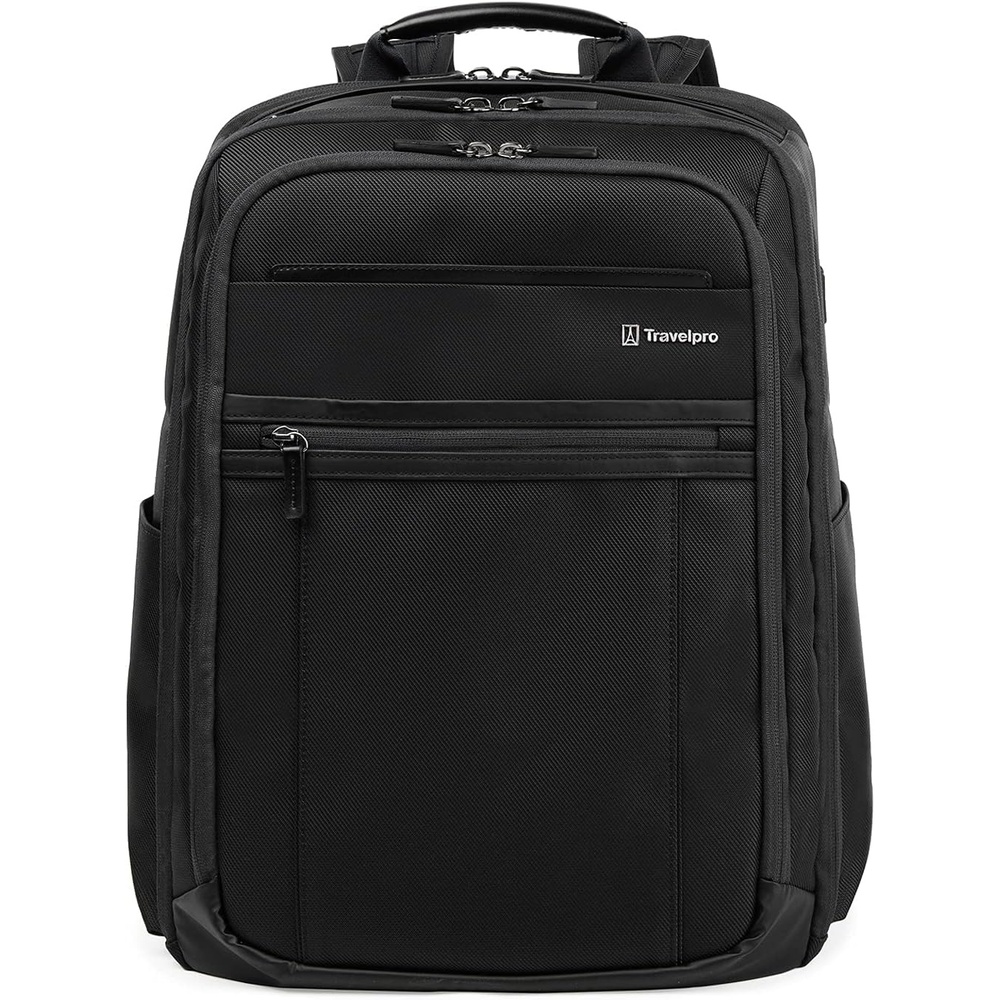 image:imageTravelpro Crew Executive Choice 3 Large Travel Laptop Backpack Blue Fits 156Inch Laptops amp Tablets USBA amp C Ports WaterResistant Nylon Men amp WomenJet Black