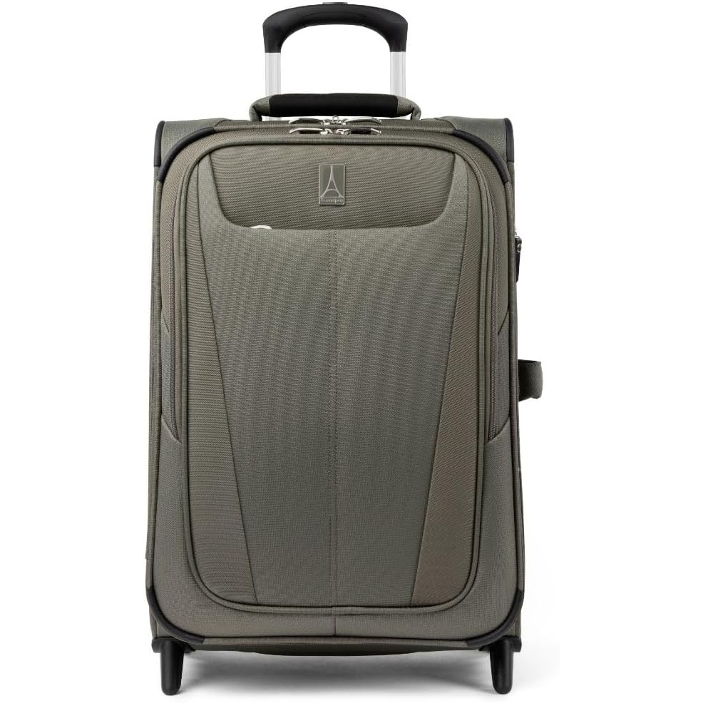 image:imageTravelpro Maxlite 5 Softside CarryOn Luggage Upright Pink 20Inch  Expandable 2Wheel Lightweight amp Durable Travel Design for Both Men amp WomenSlate Green