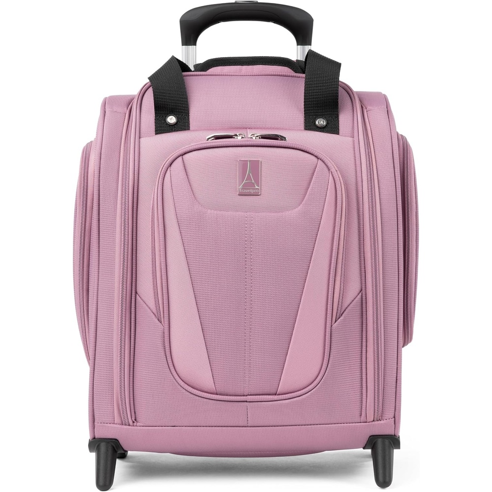 image:imageTravelpro Maxlite 5 Softside CarryOn Underseat Luggage Green 15Inch  2Wheel Rolling Design Personal Item Size Fits Under Airplane Seat Lightweight ConstructionOrchid Pink Purple