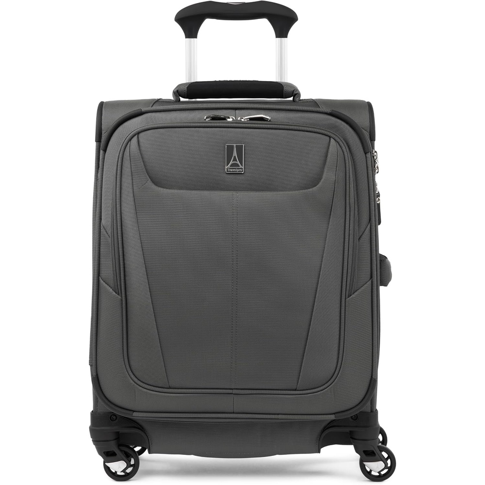 image:imageTravelpro Maxlite 5 Softside Spinner Set Forest 2Piece 2125 Includes CarryOn amp Medium Checked Expandable Luggage With 4 Wheels Lightweight amp Versatile Men amp WomenShadow Grey