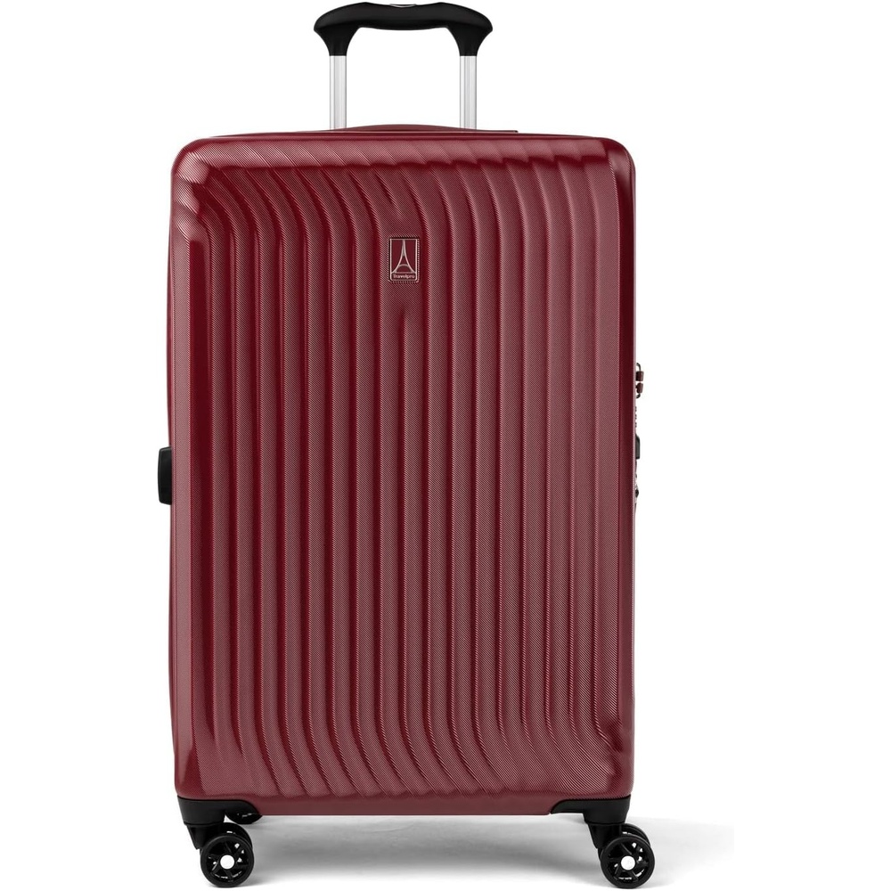 image:imageTravelpro Maxlite Air Cabernet Hardside Checked Luggage 28Inch  Lightweight Polycarbonate Hard Shell With 8 Spinner Wheels Expandable Design amp AirlineFriendly SizingCabernet