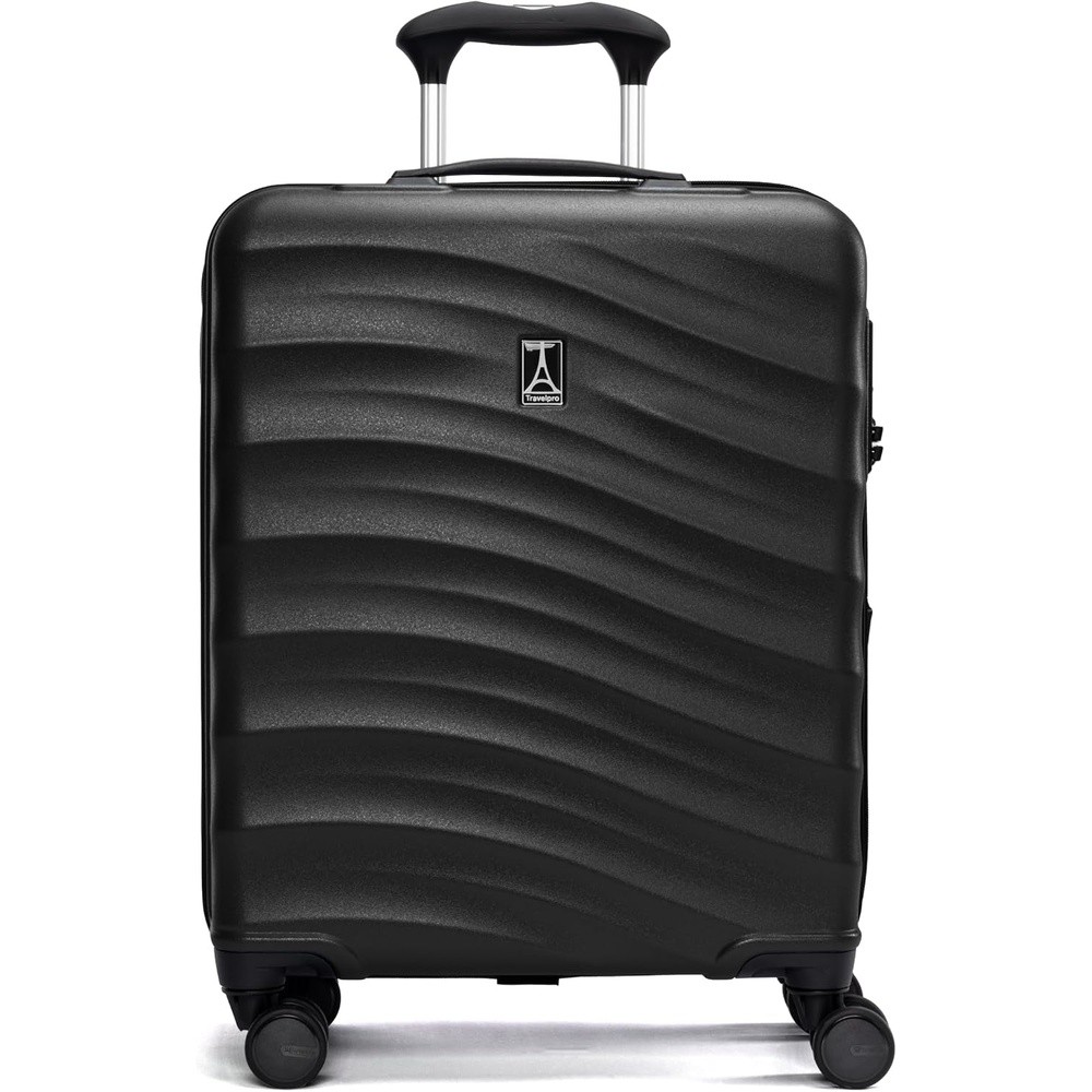image:imageTravelpro Maxlite Air V2 Hardside Expandable Checked Black 28Inch Lightweight Polycarbonate Hard Shell Luggage 8 Spinner Wheels TSA Lock amp Durable Construction Men amp WomenBlack