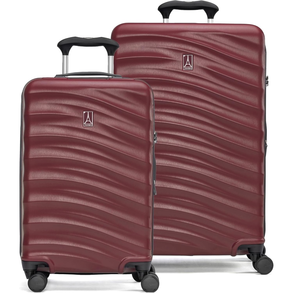 image:imageTravelpro Maxlite Air V2 Hardside Expandable Checked Black 28Inch Lightweight Polycarbonate Hard Shell Luggage 8 Spinner Wheels TSA Lock amp Durable Construction Men amp WomenCabernet
