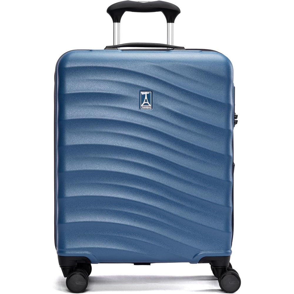 image:imageTravelpro Maxlite Air V2 Hardside Expandable Checked Black 28Inch Lightweight Polycarbonate Hard Shell Luggage 8 Spinner Wheels TSA Lock amp Durable Construction Men amp WomenEnsign Blue