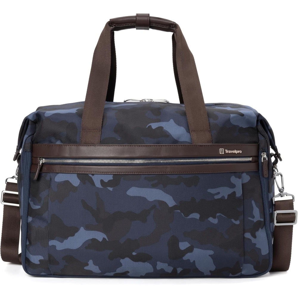 image:imageTravelpro Platinum Elite CarryOn Luggage Duffel Bag Grey 19Inch Soft 49L Capacity Travel for Weekenders amp Gym Compliant Ideal for Men amp Women TravelersNavy Camouflage