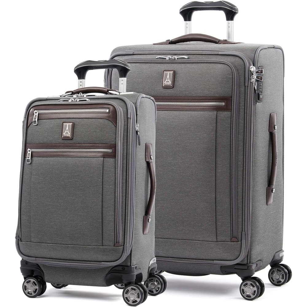 image:imageTravelpro Platinum Elite CarryOn Luggage Spinner Grey 21InchVintage Grey