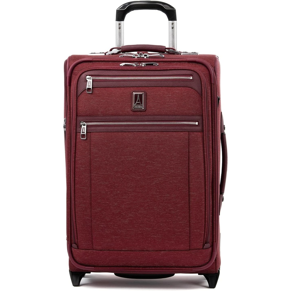 image:imageTravelpro Platinum Elite CarryOn Luggage Upright Grey 22Inch  Expandable Softside With USB Port amp Multiple Organized Compartments for Men amp Women TravelersBordeaux
