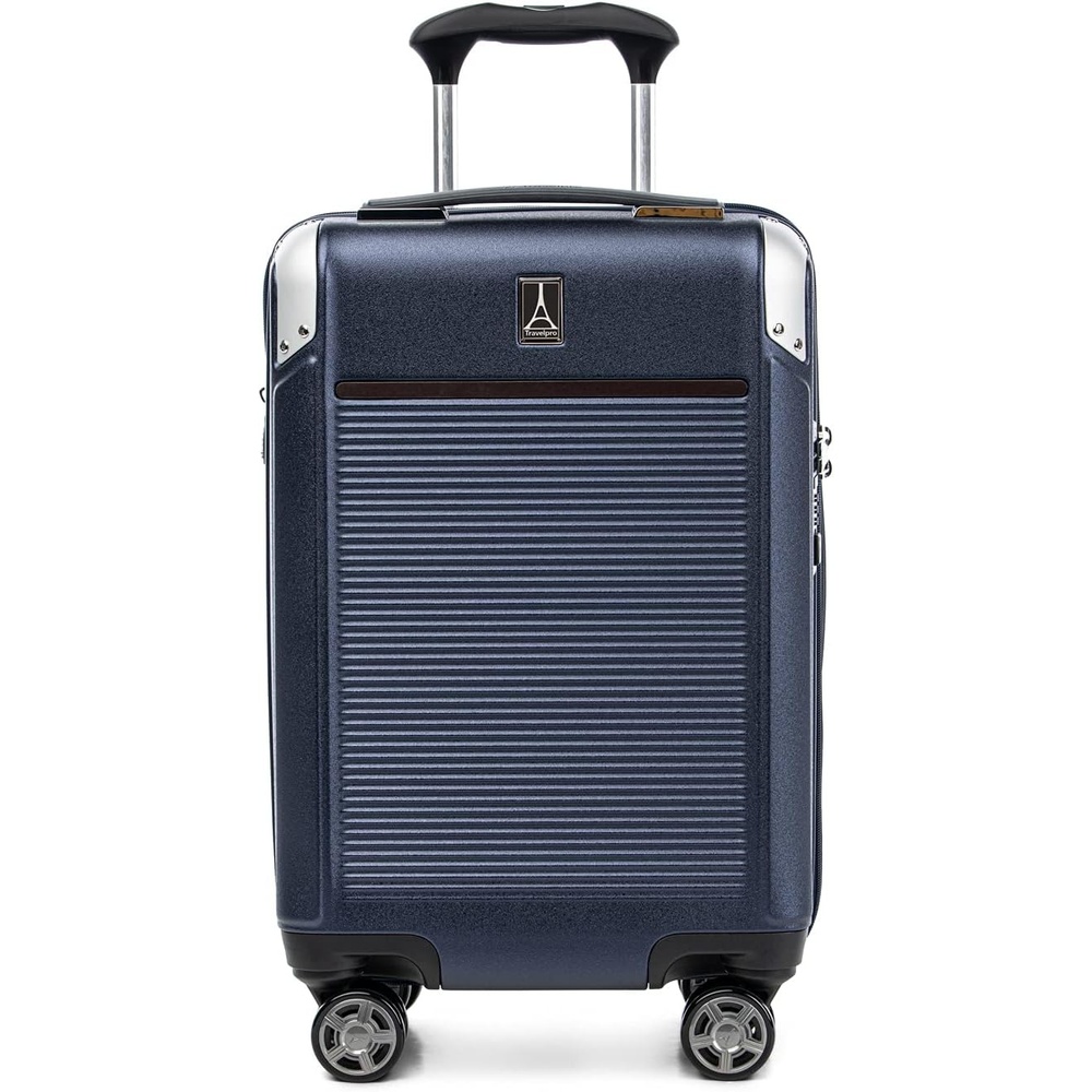 image:imageTravelpro Platinum Elite Hardside Checked Luggage Dark Sky 25Inch Expandable Polycarbonate Shell With 8 Spinner Wheels TSA Lock amp Designed for Men amp Women Men amp WomenTrue Navy Blue