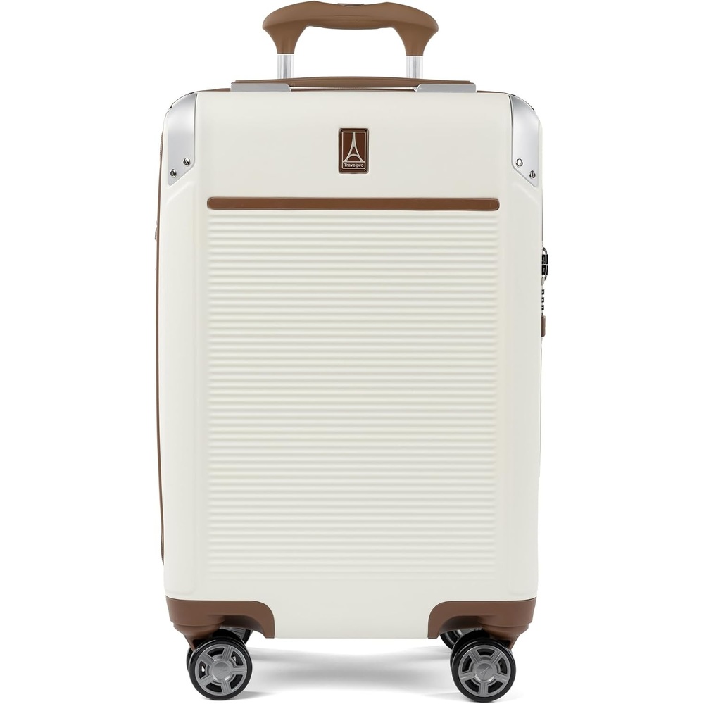 image:imageTravelpro Platinum Elite Hardside Checked Luggage Dark Sky 25Inch  Expandable Polycarbonate Shell With 8 Spinner Wheels TSA Lock amp Designed for Men amp Women Men amp WomenCream White