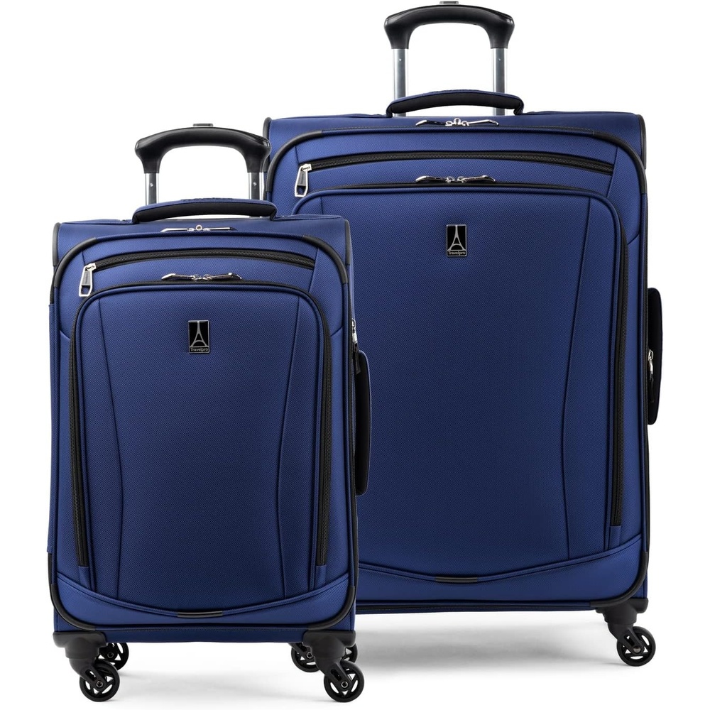 image:imageTravelpro Runway Softside 3Piece Luggage Set Black Expandable Suitcases With 4 Spinner Wheels amp Personal Item Size Underseat Soft Tote for Men amp Women TravelersBlue