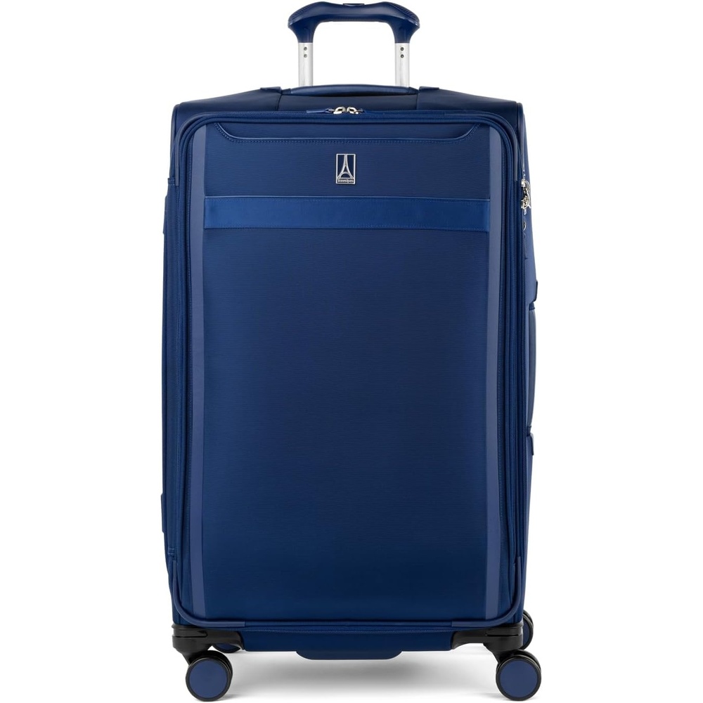 image:imageTravelpro VersaPack Softside Checked Luggage Suitcase Black 25Inch Lightweight amp Expandable With 8 Spinner Wheels amp BuiltIn TSA Lock for Men amp Women TravelersEstate Blue