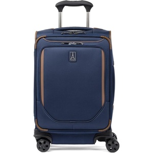 Travelpro Crew Classic Softside Carry-On Luggage, Black, 20-Inch | Compact Lightweight & Expandable With 8 Spinner Wheels, Compression Organizer & Multiple Interior Pockets, for Men & Women(Patriot Blue)