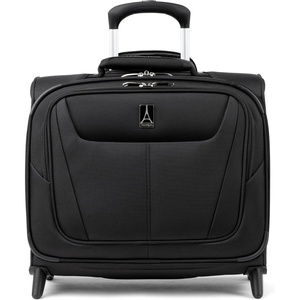 Travelpro Maxlite 5 Softside Rolling Underseat Tote, Black, 14-Inch | Lightweight Carry-On 2-Wheel Upright Luggage, Personal Item Size, Designed for Both Men & Women(Black)