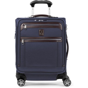 Travelpro Platinum Elite Carry-On Luggage Spinner, Black, 20-Inch | Expandable Softside With 8 Wheels, USB Port, TSA Lock & Laptop & Tablet Sleeves for Men & Women(True Navy Blue)