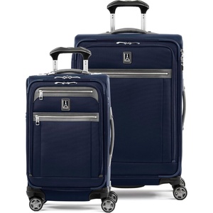 Travelpro Platinum Elite Carry-On Luggage Spinner, Grey, 21-Inch(Dark Blue)