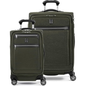 Travelpro Platinum Elite Carry-On Luggage Spinner, Grey, 21-Inch(Pilot Green)