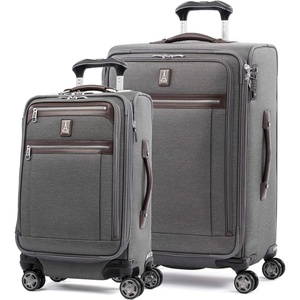 Travelpro Platinum Elite Carry-On Luggage Spinner, Grey, 21-Inch(Vintage Grey)