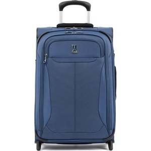 Travelpro Tourlite Softside 22″ Expandable Carry-On Rollaboard (2-Wheel) Lightweight Luggage, Blue Suitcase(Blue)
