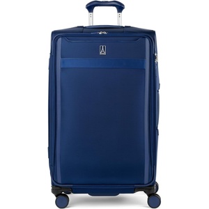 Travelpro VersaPack+ Softside Checked Luggage Suitcase, Black, 25-Inch | Lightweight & Expandable With 8 Spinner Wheels & Built-In TSA Lock for Men & Women Travelers(Estate Blue)